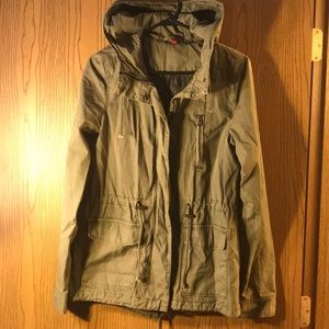 Green utility jacket